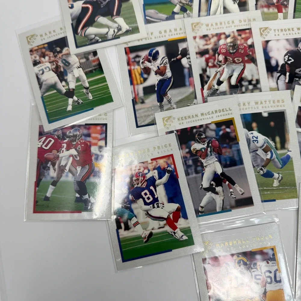 2000 topps Gallery Football 35+‎ Card Lot Collection Featuring NFL Stars